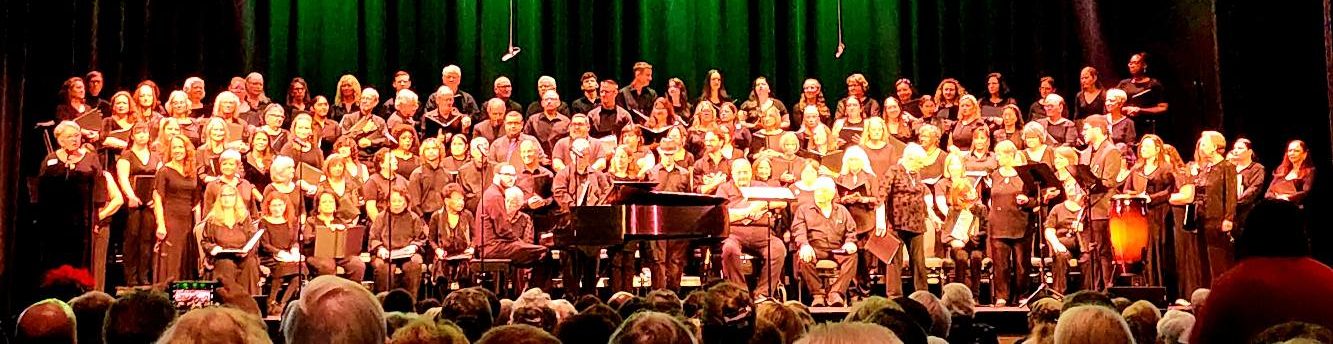 Choir singing in formal dress